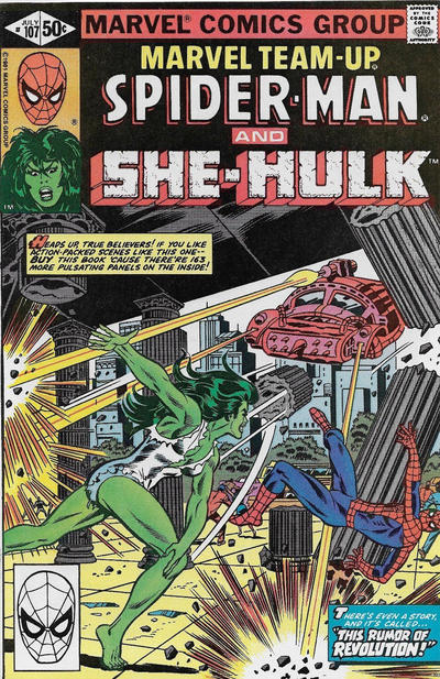 Marvel Team-Up 1972 #107 Direct ed. - back issue - $20.00