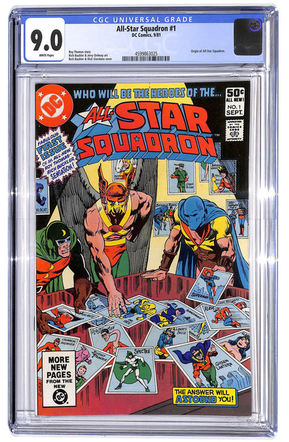 All-Star Squadron 1981 #1 Direct ed. - CGC 9.0 - $55.00