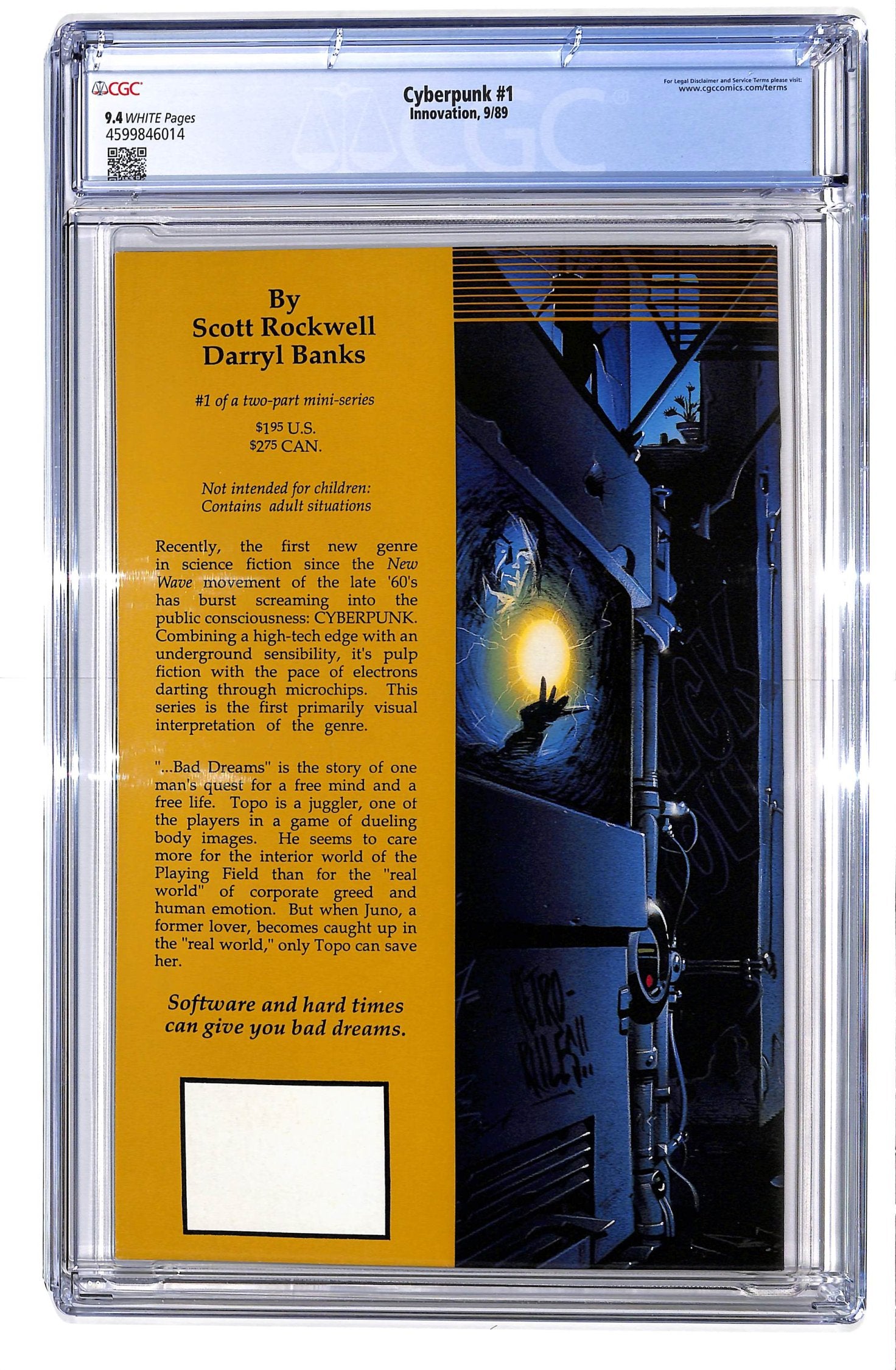 Cyberpunk 1989 #1 - CGC 9.4 - $140.00