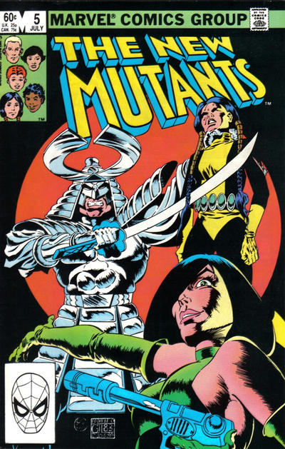 The New Mutants 1983 #5 Direct ed. - back issue - $10.00