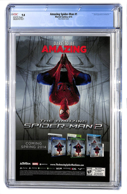The Amazing Spider-Man 2014 #1 Variant Edition - Marvel 75 Years - Alex Ross Cover - CGC 9.8 - $60.00