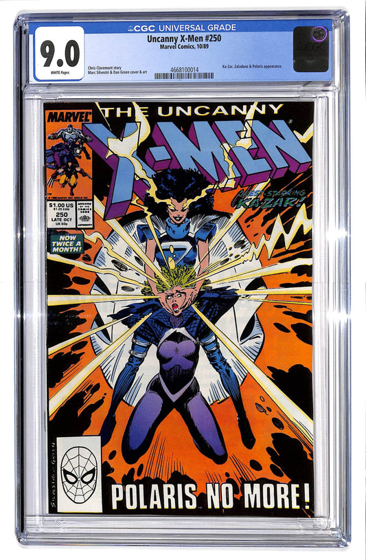The Uncanny X-Men 1981 #250 Direct ed. - CGC 9.0 - $35.00