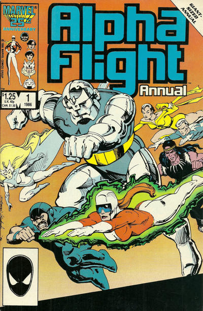 Alpha Flight Annual 1986 #1 Direct ed. - back issue - $10.00