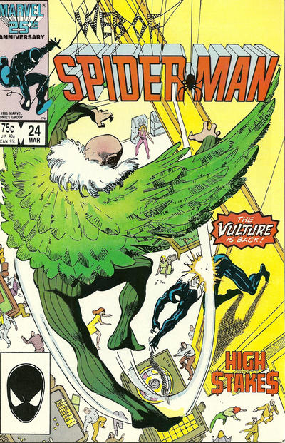 Web of Spider-Man 1985 #24 Direct ed. - back issue - $15.00