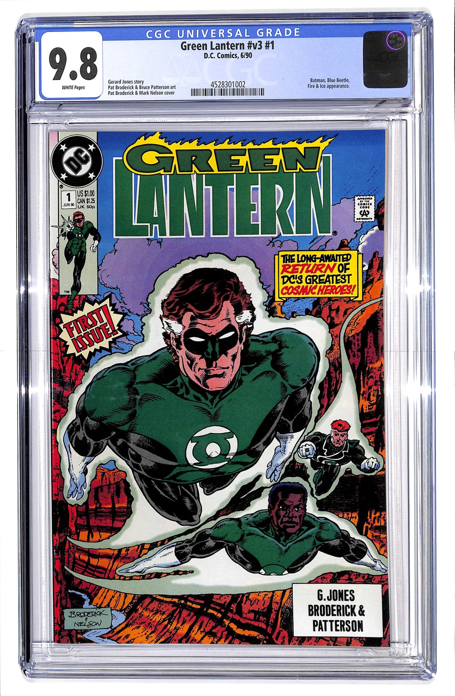 Green Lantern 1990 #1 Direct ed. - CGC 9.8 - $35.00