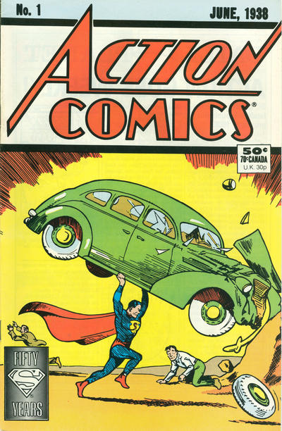 Action Comics [50¢ Cover] 1988 #1 Direct ed. - back issue - $40.00