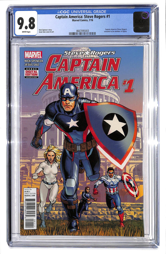 Captain America: Steve Rogers 2016 #1 - CGC 9.8 - $95.00