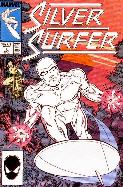 Silver Surfer 1987 #7 Direct ed. - high grade - $2.00