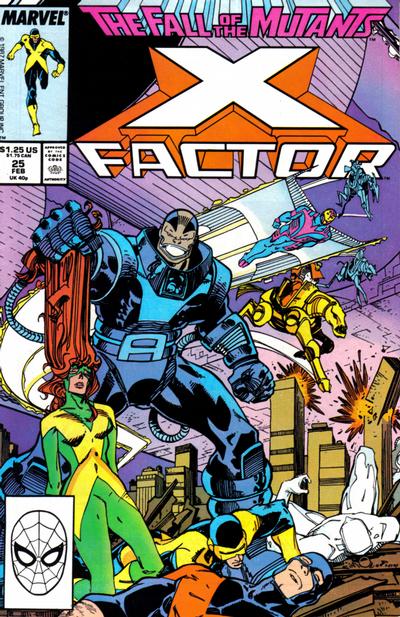 X-Factor 1986 #25 Direct ed. - back issue - $10.00