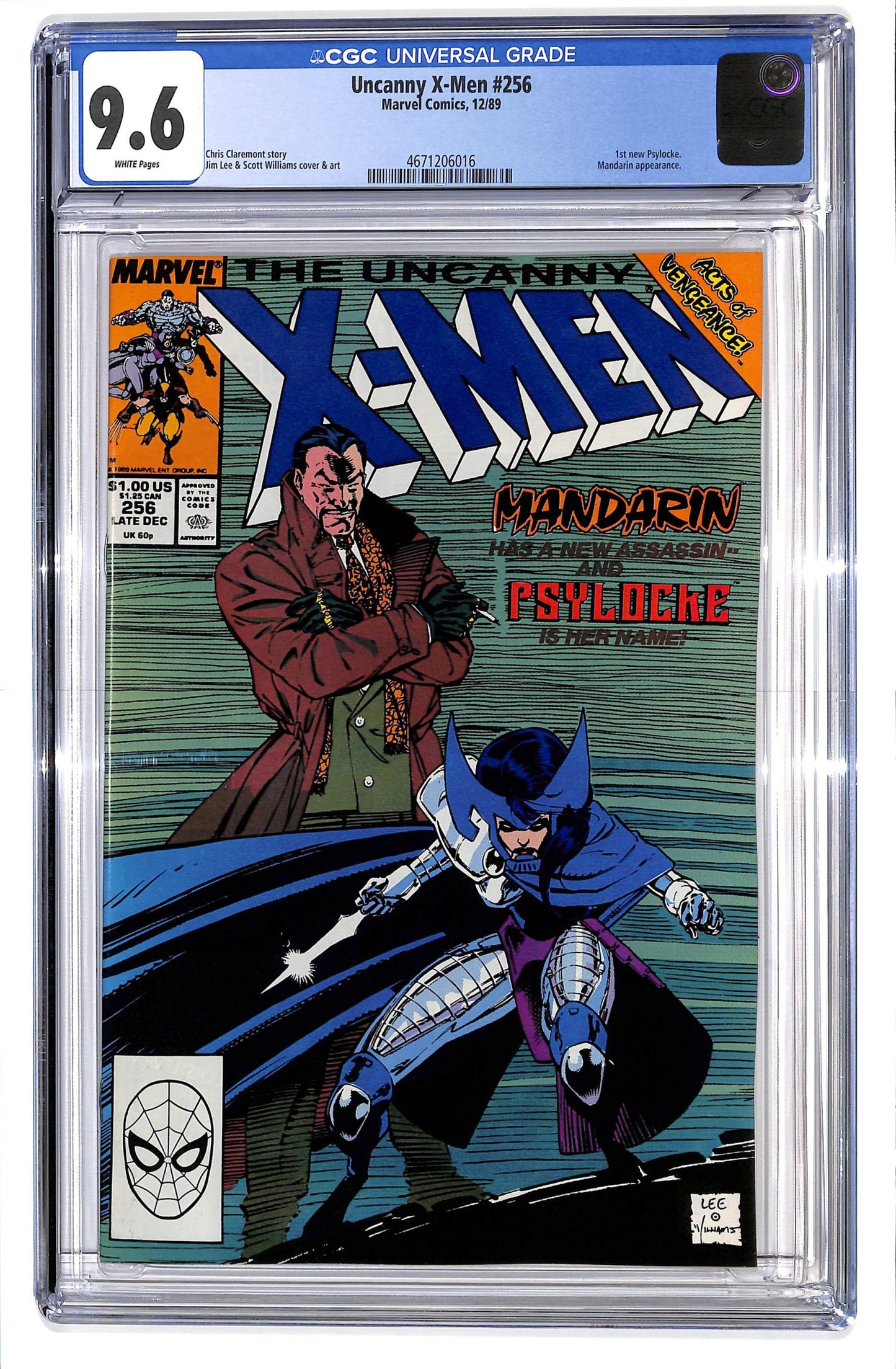 The Uncanny X-Men 1981 #256 Direct ed. - CGC 9.6 - $55.00
