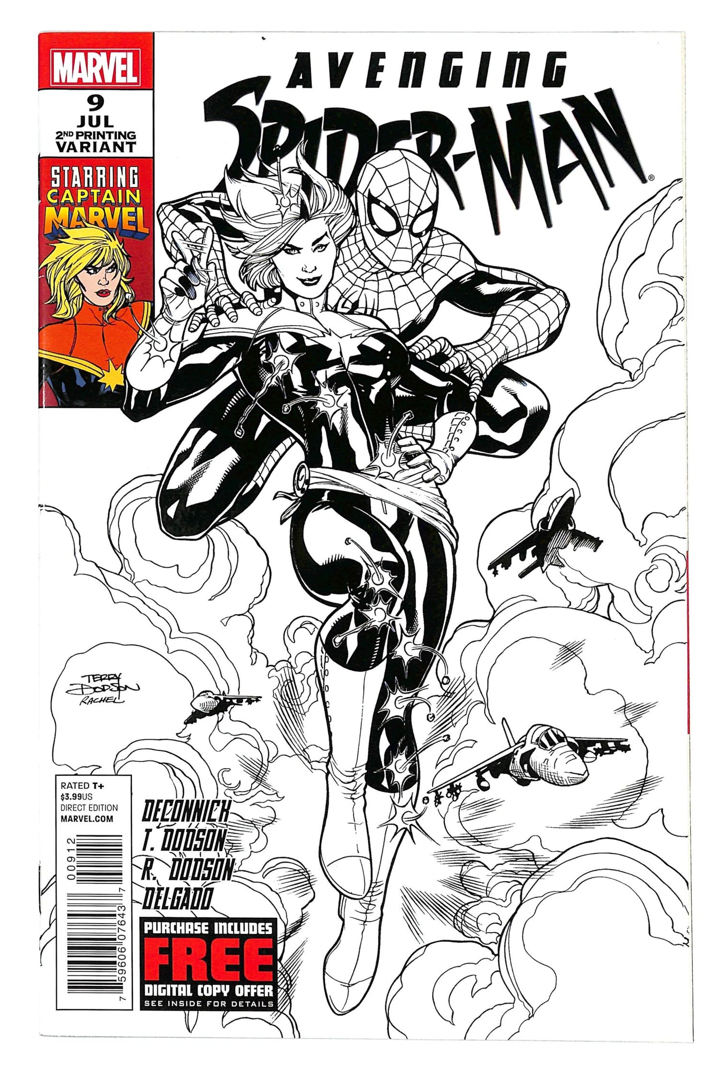 Avenging Spider-Man 2012 #9 2nd Printing Variant - B&W Cover - back issue - $30.00