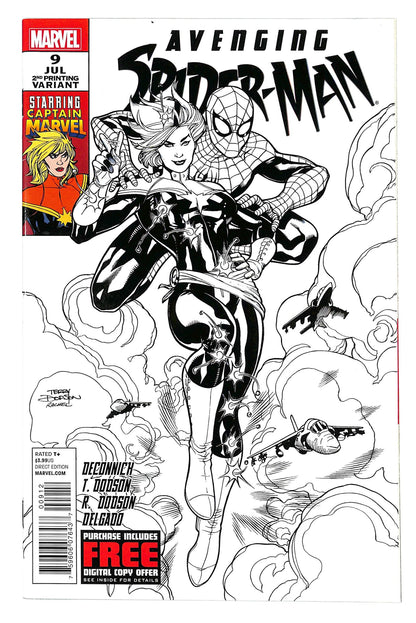 Avenging Spider-Man 2012 #9 2nd Printing Variant - B&W Cover - back issue - $30.00