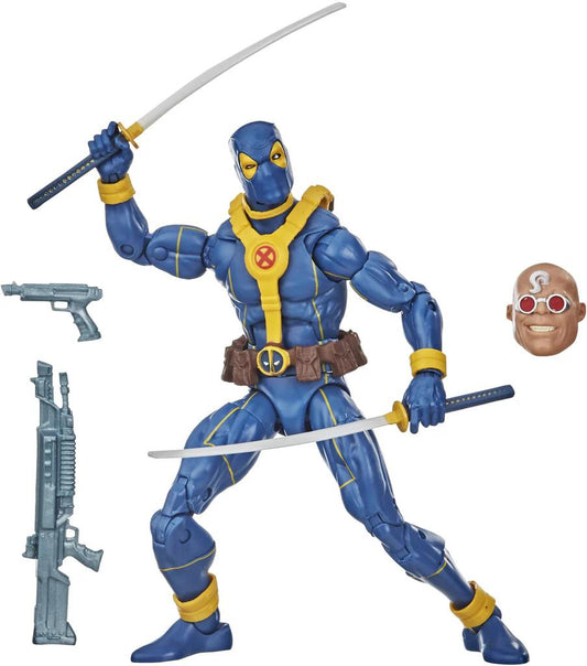 MARVEL DEADPOOL LEGENDS BLUE AND YELLOW DEADPOOL