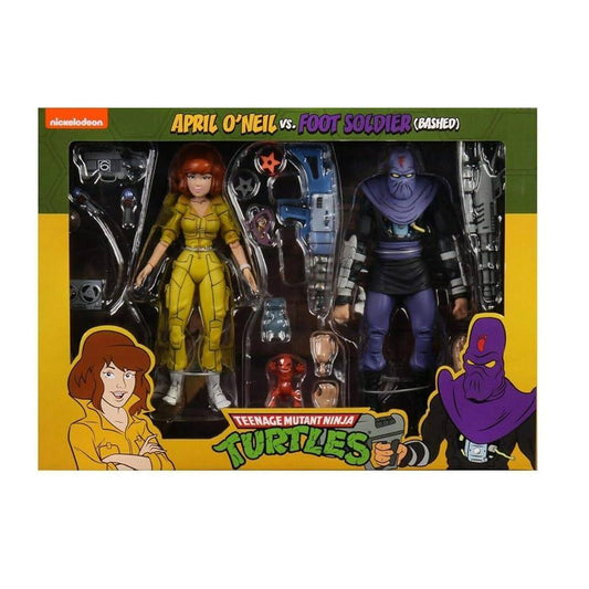TMNT APRIL O'NEIL VS FOOT SOLDIER CARTOON
