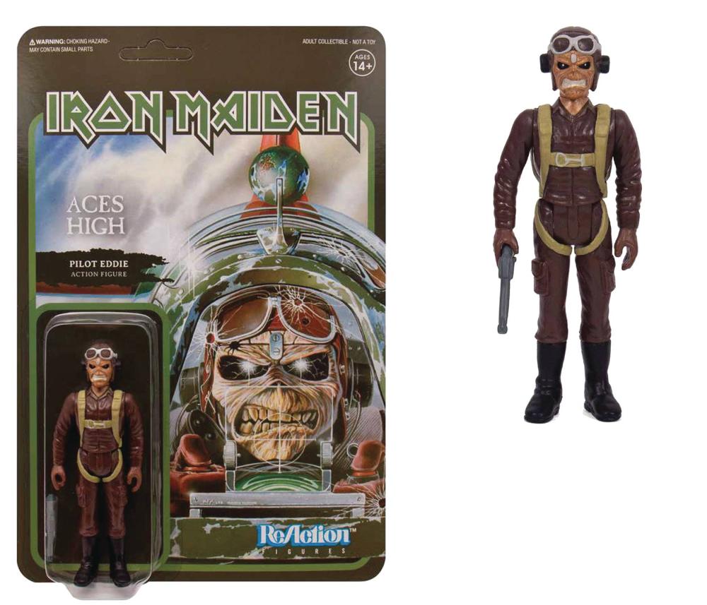 IRON MAIDEN ACES HIGH PILOT EDDIE REACTION FIGURE