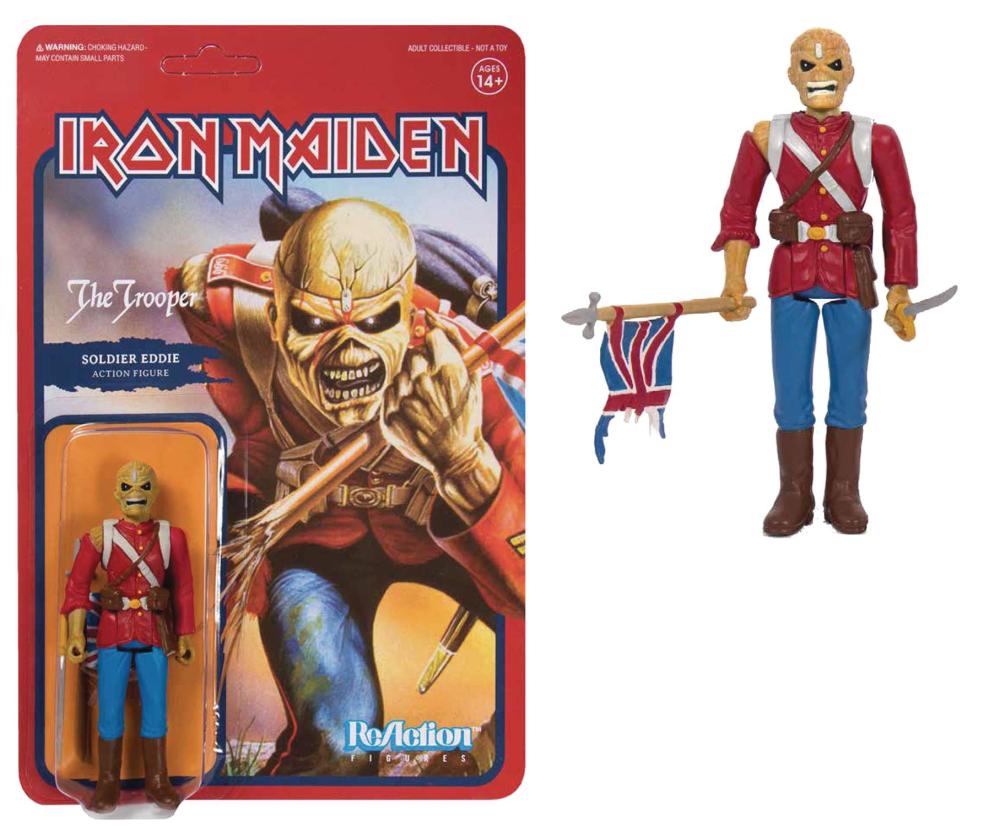 IRON MAIDEN TROOPER SOLDIER EDDIE REACTION FIGURE