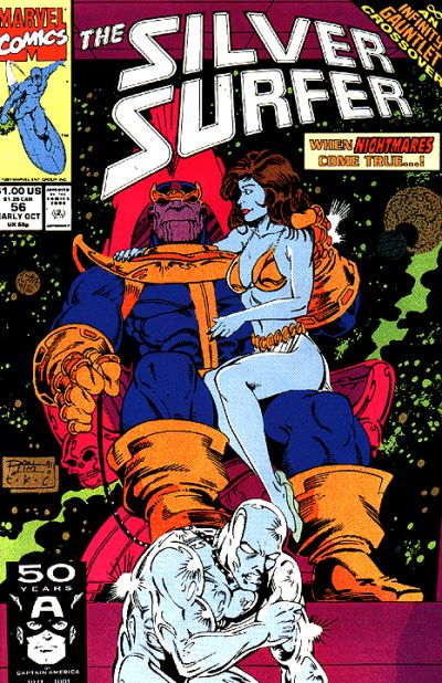 Silver Surfer 1987 #56 Direct ed. - back issue - $10.00