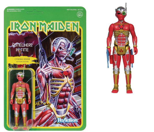 IRON MAIDEN SOMEWHERE IN TIME CYBORG EDDIE REACTION FIGURE