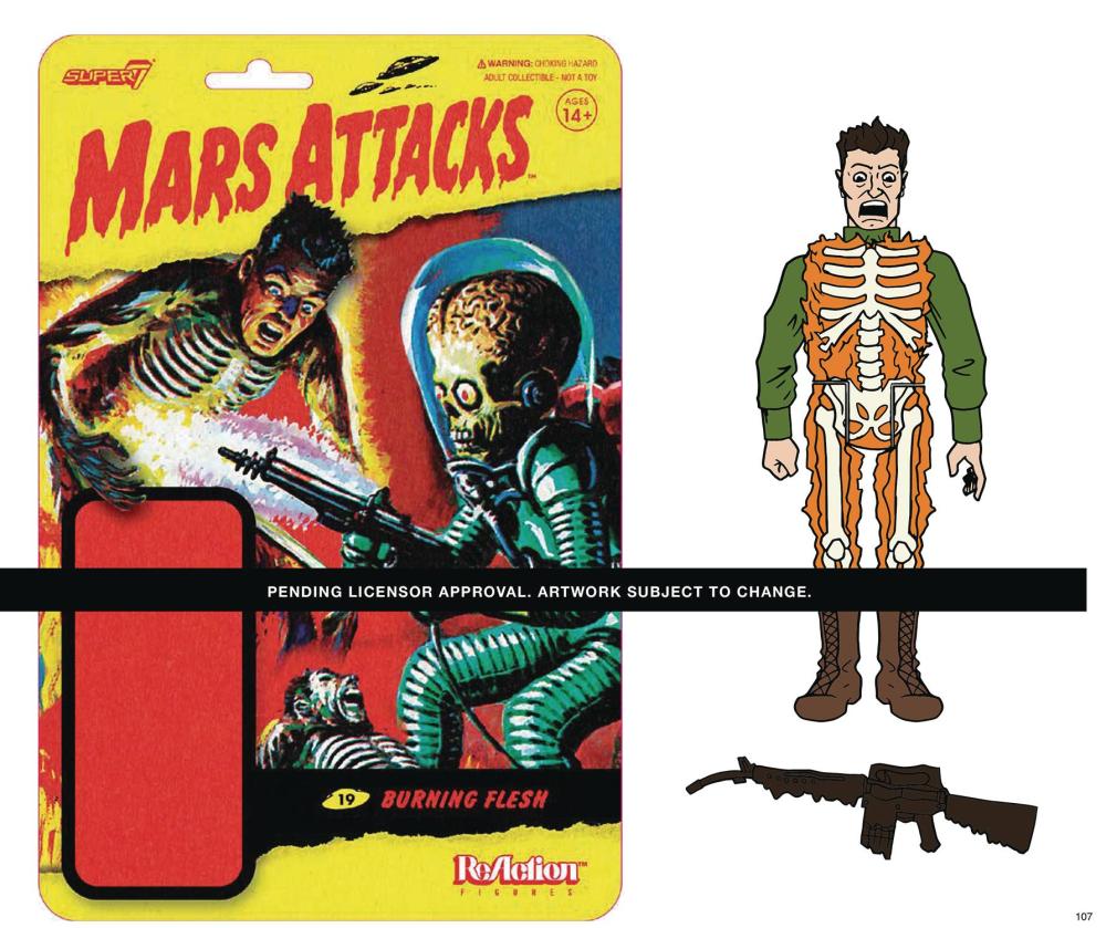 MARS ATTACKS BURNING FLESH REACTION FIGURE