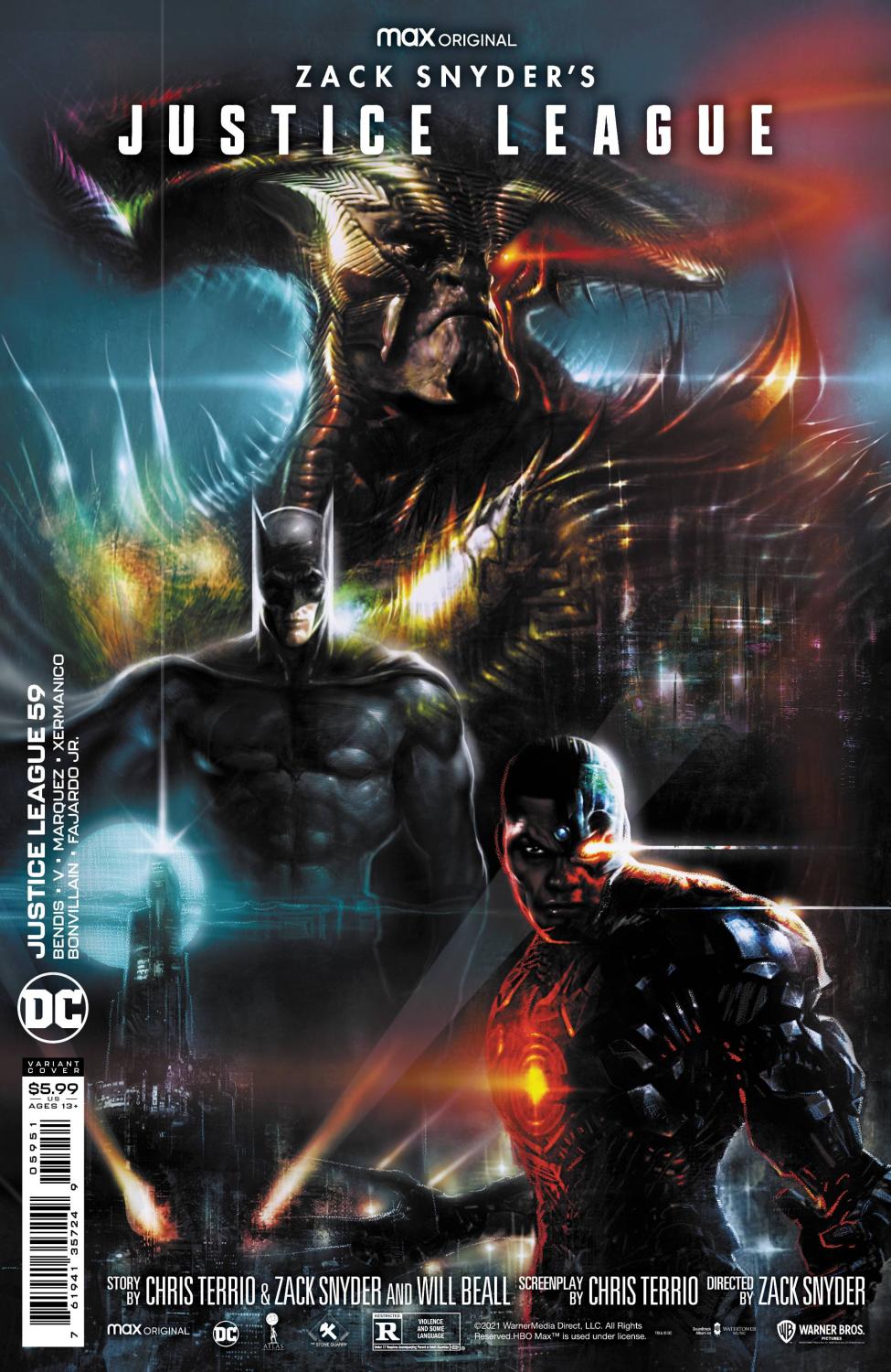 JUSTICE LEAGUE #59 CVR E LIAM SHARP SNYDER CUT VARIANT