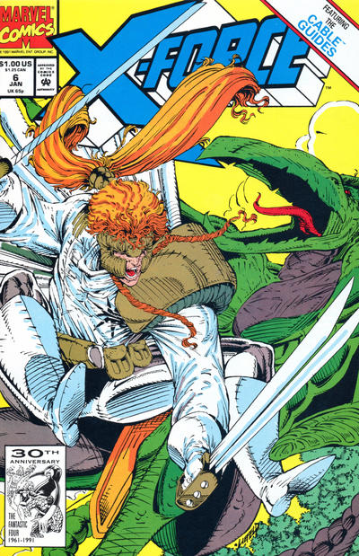 X-Force 1991 #6 Direct ed. - back issue - $10.00