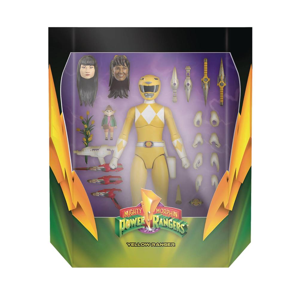 POWER RANGERS ULTIMATES YELLOW RANGER ACTION FIGURE