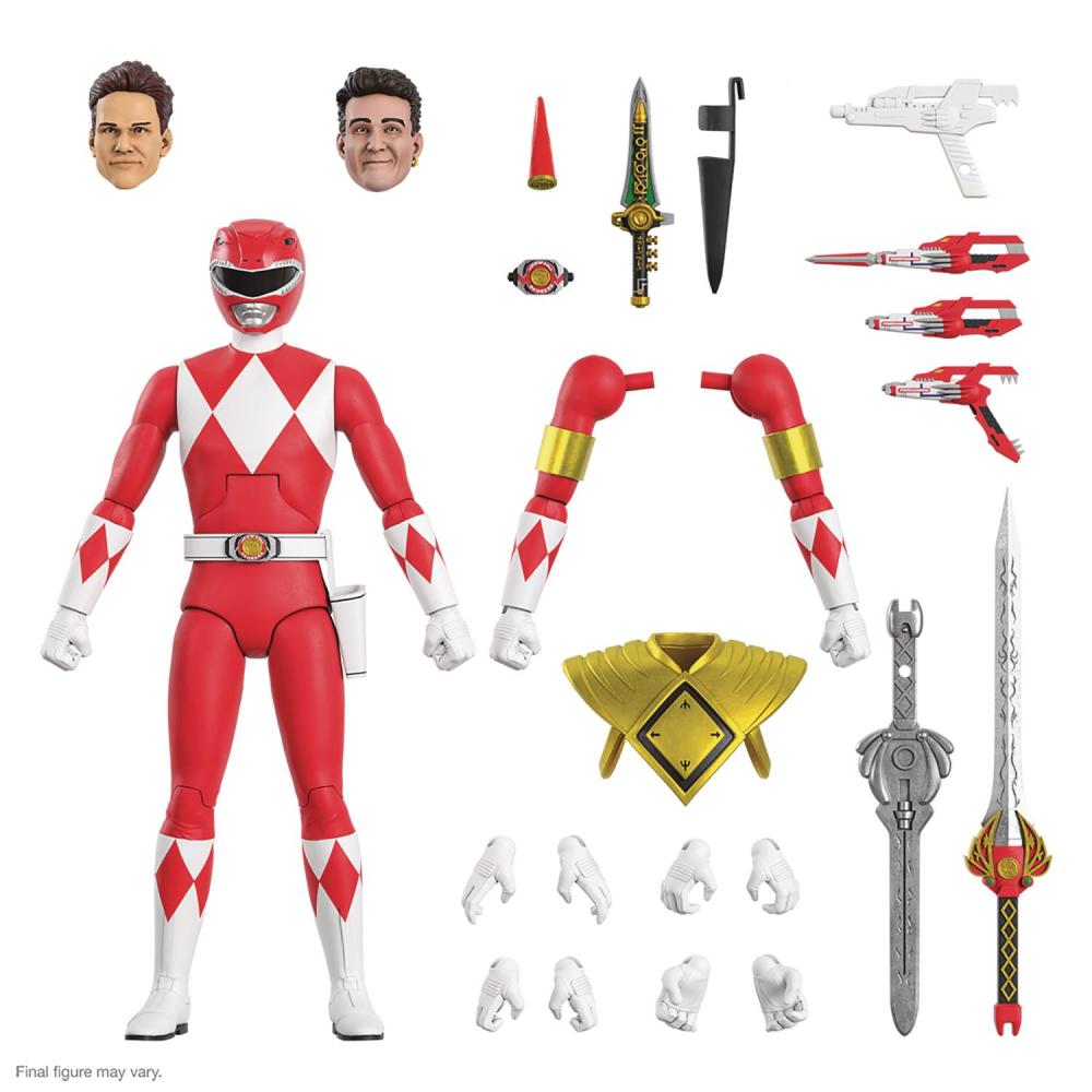 POWER RANGERS ULTIMATES W2 RED RANGER ACTION FIGURE