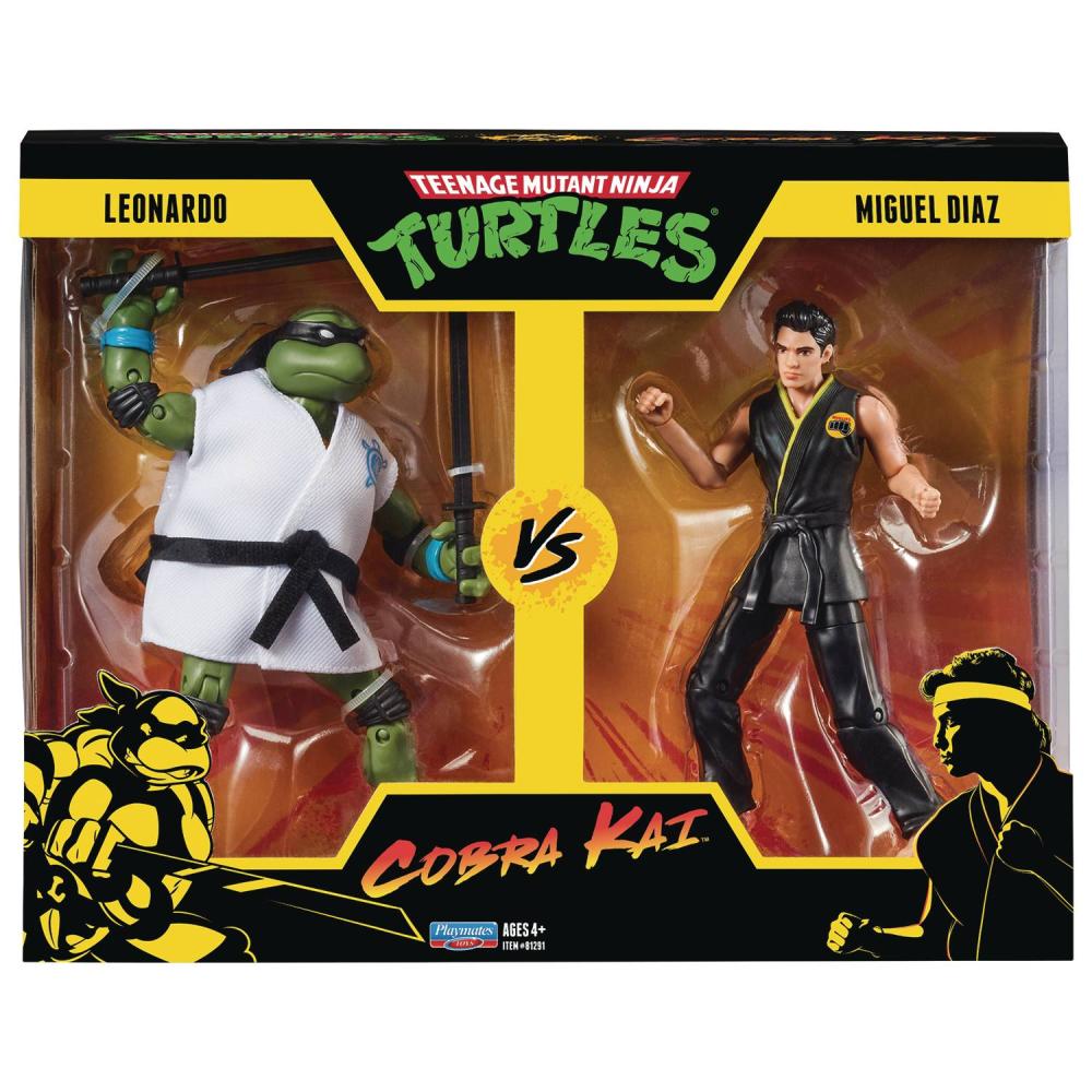 TMNT X COBRA KAI LEONARDO VS MIGUEL DIAZ AF 2PK