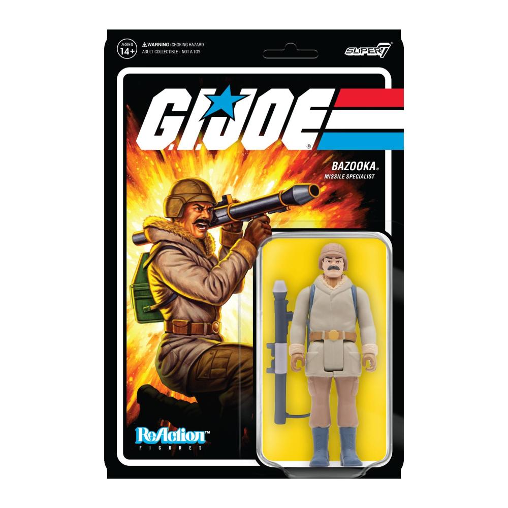 G.I. JOE WAVE 2 BAZOOKA ARCTIC REACTION FIGURE