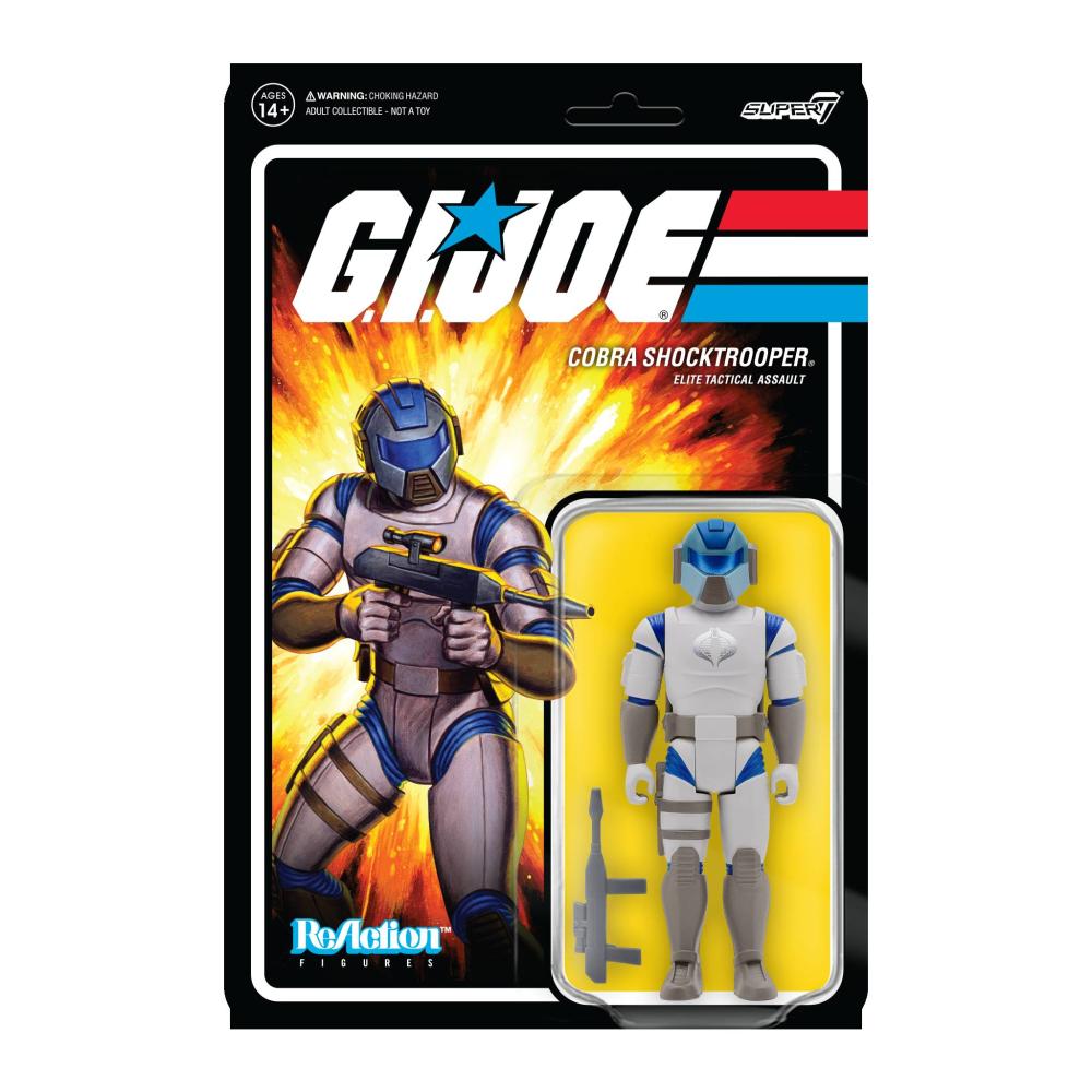 G.I. JOE WAVE 2 COBRA SHOCKTROOPER - RIFLE C REACTION FIGURE