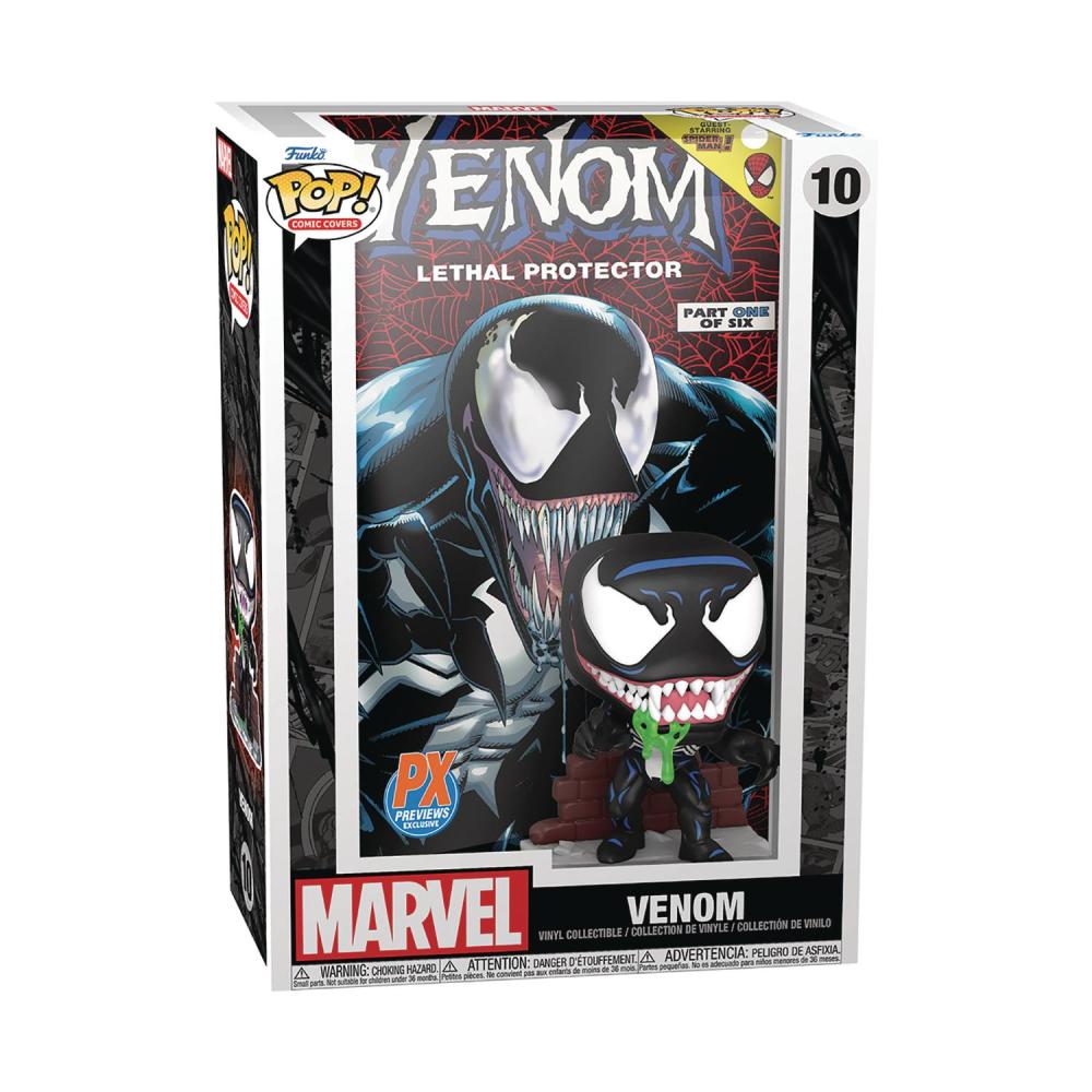 POP COMIC CVR MARVEL VENOM LETHAL PROTECTOR V1 PX VIN FIG