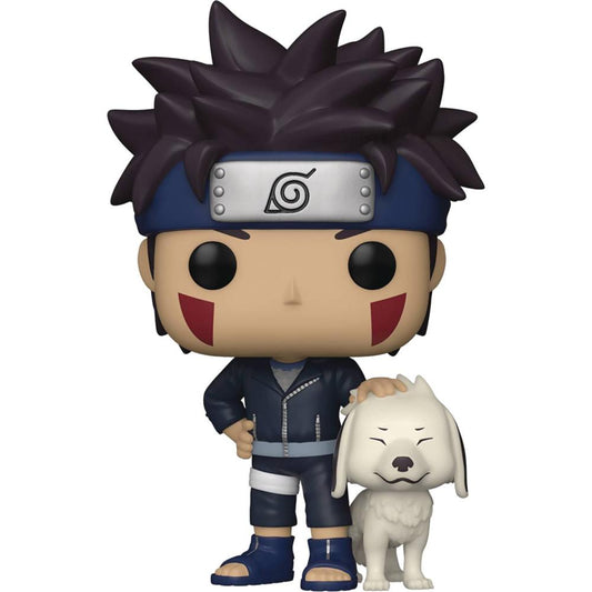 POP ANIMATION NARUTO KIBA W/ AKAMARU VINYL FIG