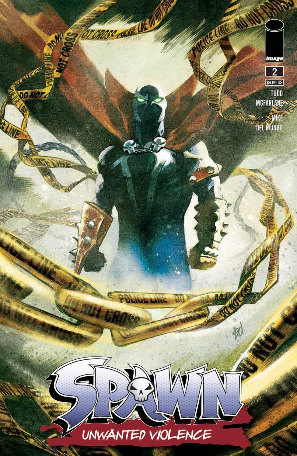 SPAWN UNWANTED VIOLENCE #2 CVR A DEL MUNDO (OF 2)