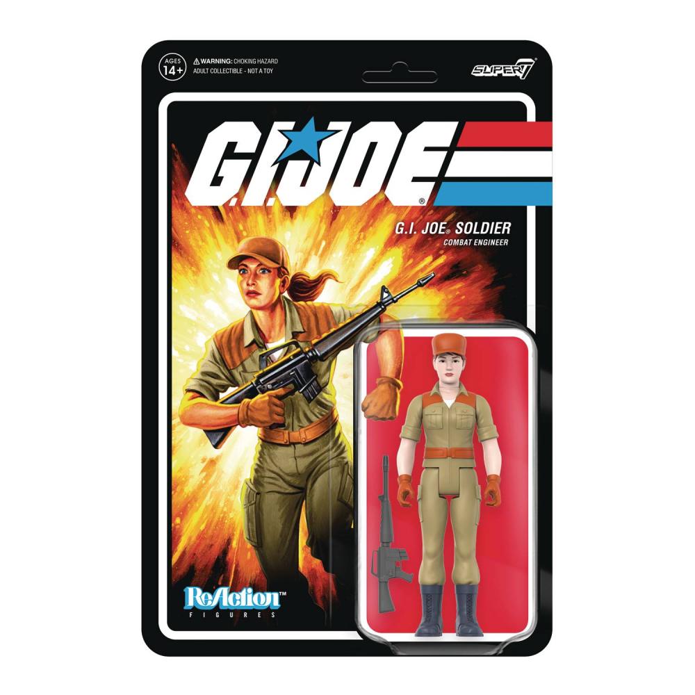 GI JOE W3A FEMALE SOLDIER PONY M16 PINK REACTION FIG