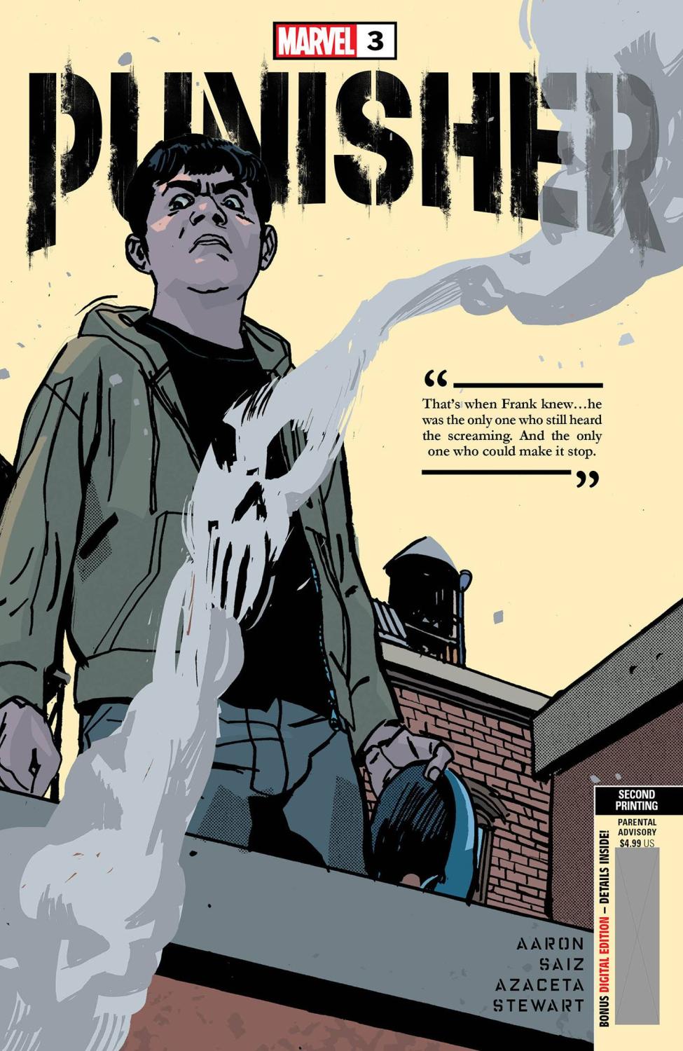 PUNISHER 3 AZACETA 2ND PRINTING VARIANT