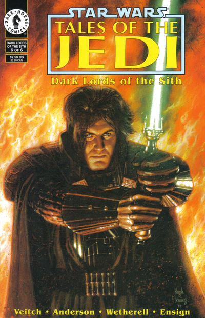 Star Wars: Tales of the Jedi - Dark Lords of the Sith 1994 #6 - back issue - $10.00