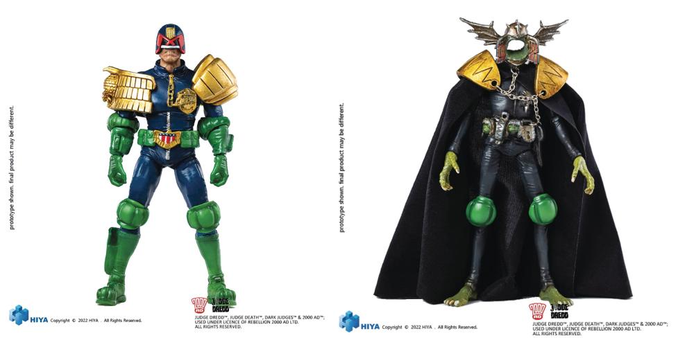 JUDGE DREDD GAZE INTO FIST OF DREDD PX 1/18 SCALE AF 2PK