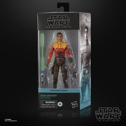 STAR WARS BLACK SER 6IN EZRA BRIDGER LOTHAL AF