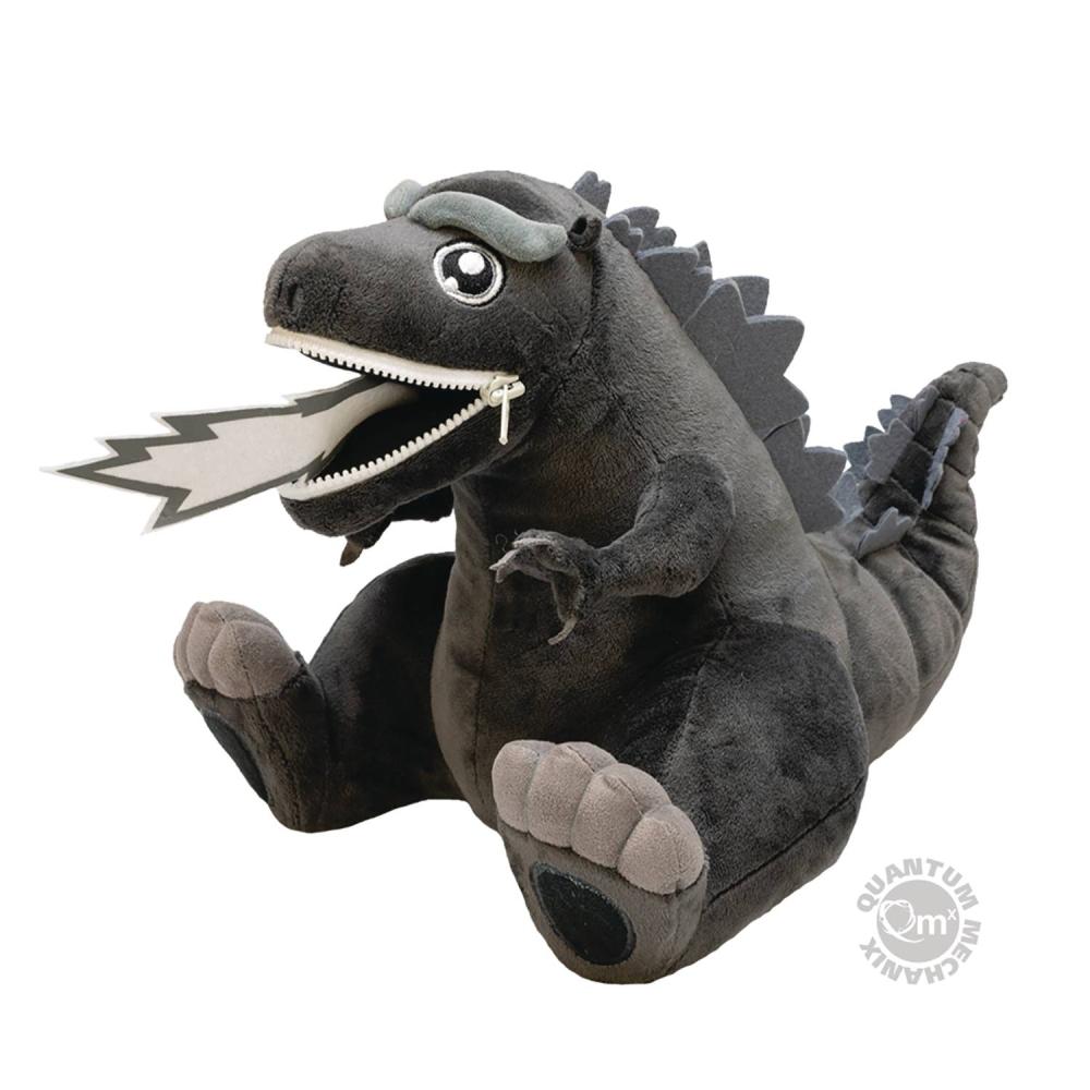 GODZILLA BLACK AND WHITE PX ZIPPERMOUTH PLUSH