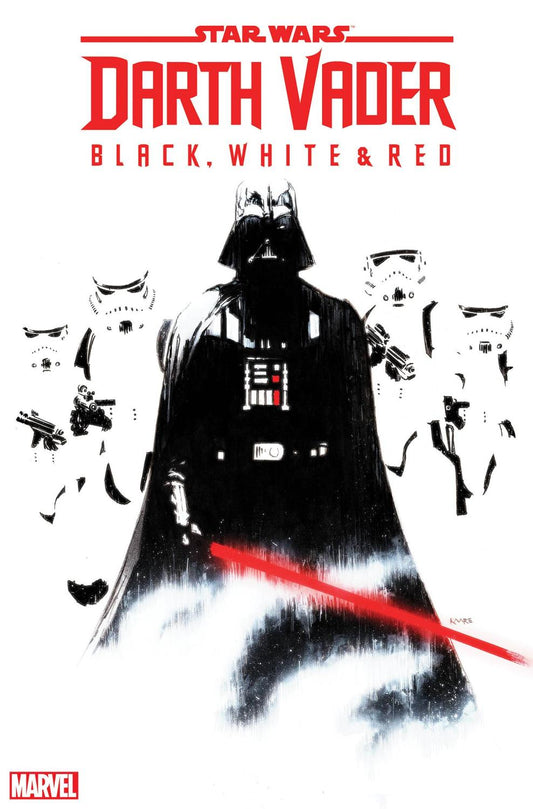 STAR WARS DARTH VADER BLACK WHITE AND RED #1 25 COPY V