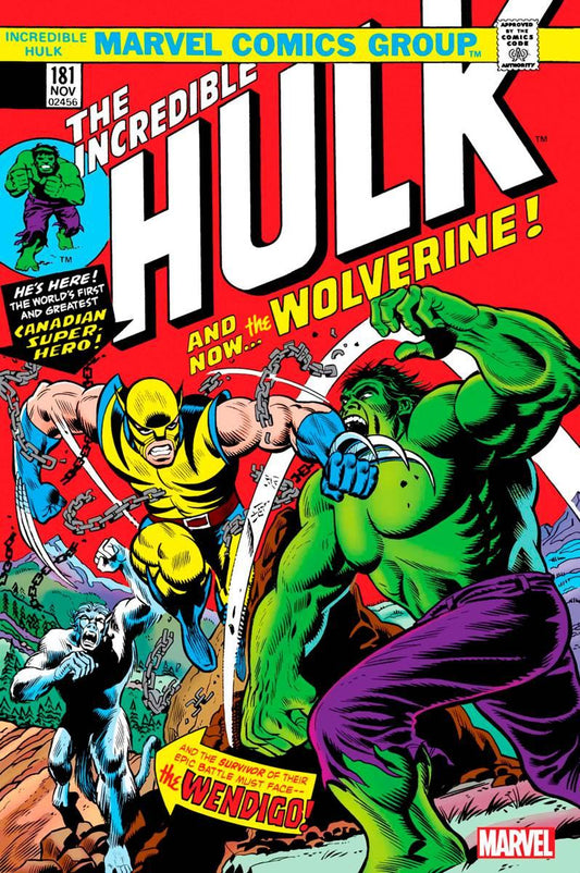 INCREDIBLE HULK #181 FACSIMILE EDITION NEW PTG