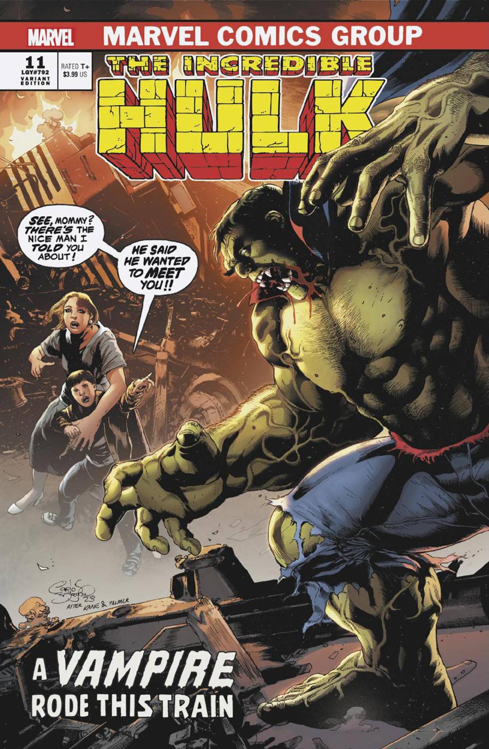 INCREDIBLE HULK #11 CARLOS MAGNO VAMPIRE VAR