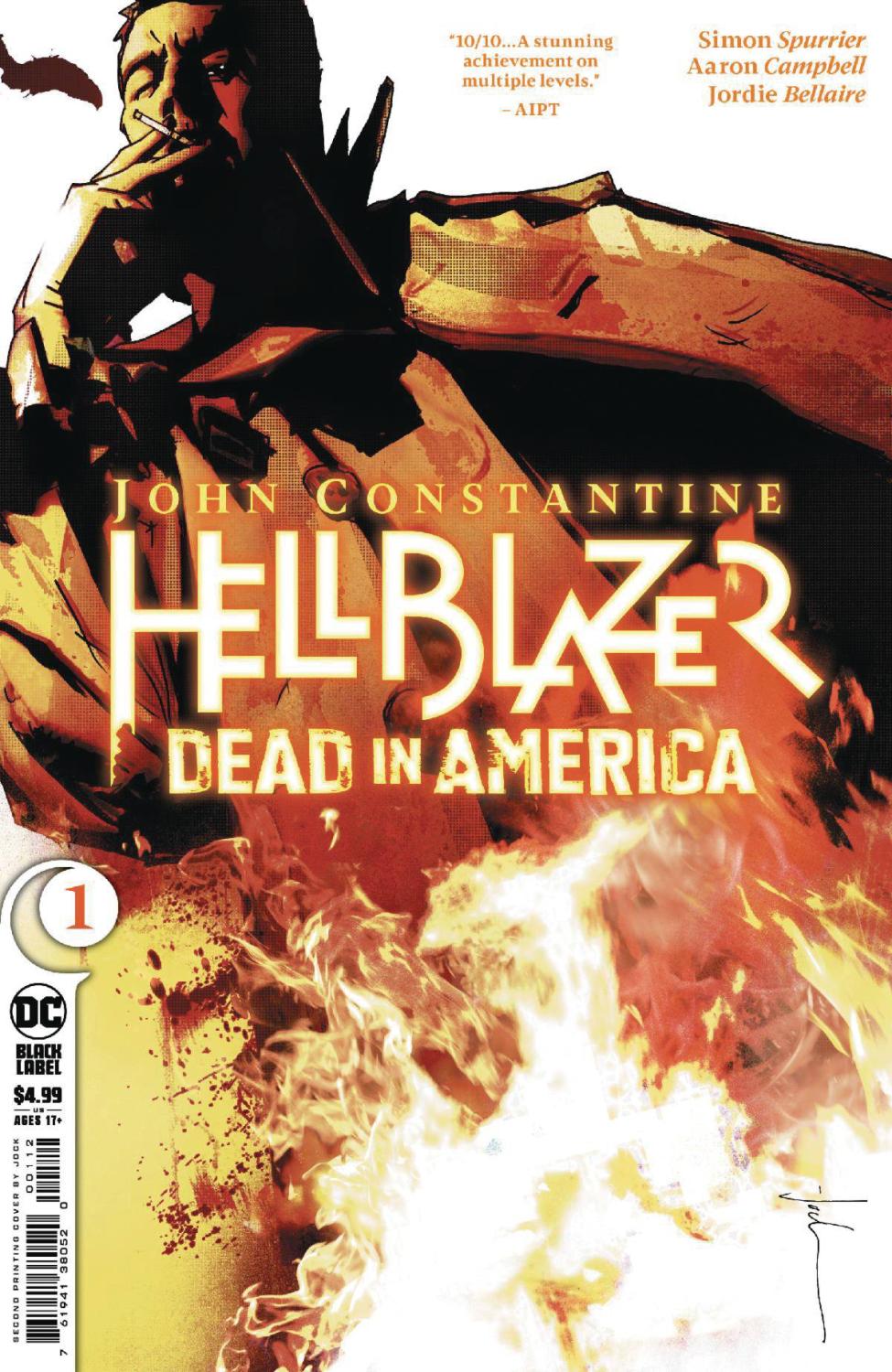 JOHN CONSTANTINE HELLBLAZER DEAD IN AMERICA #1 2ND PTG VAR