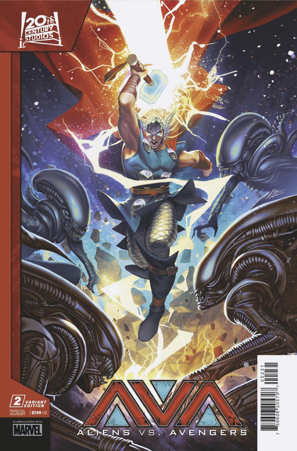 ALIENS VS AVENGERS #2 MATEUS MANHANINI VAR CVR C