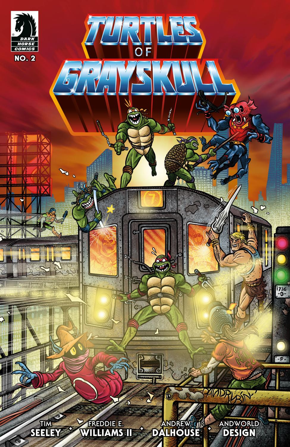 MASTERS OF THE UNIVERSE TEENAGE MUTANT NINJA TURTLES TURTLES OF GRAYSKULL #2 CVR C DAVID RUBN