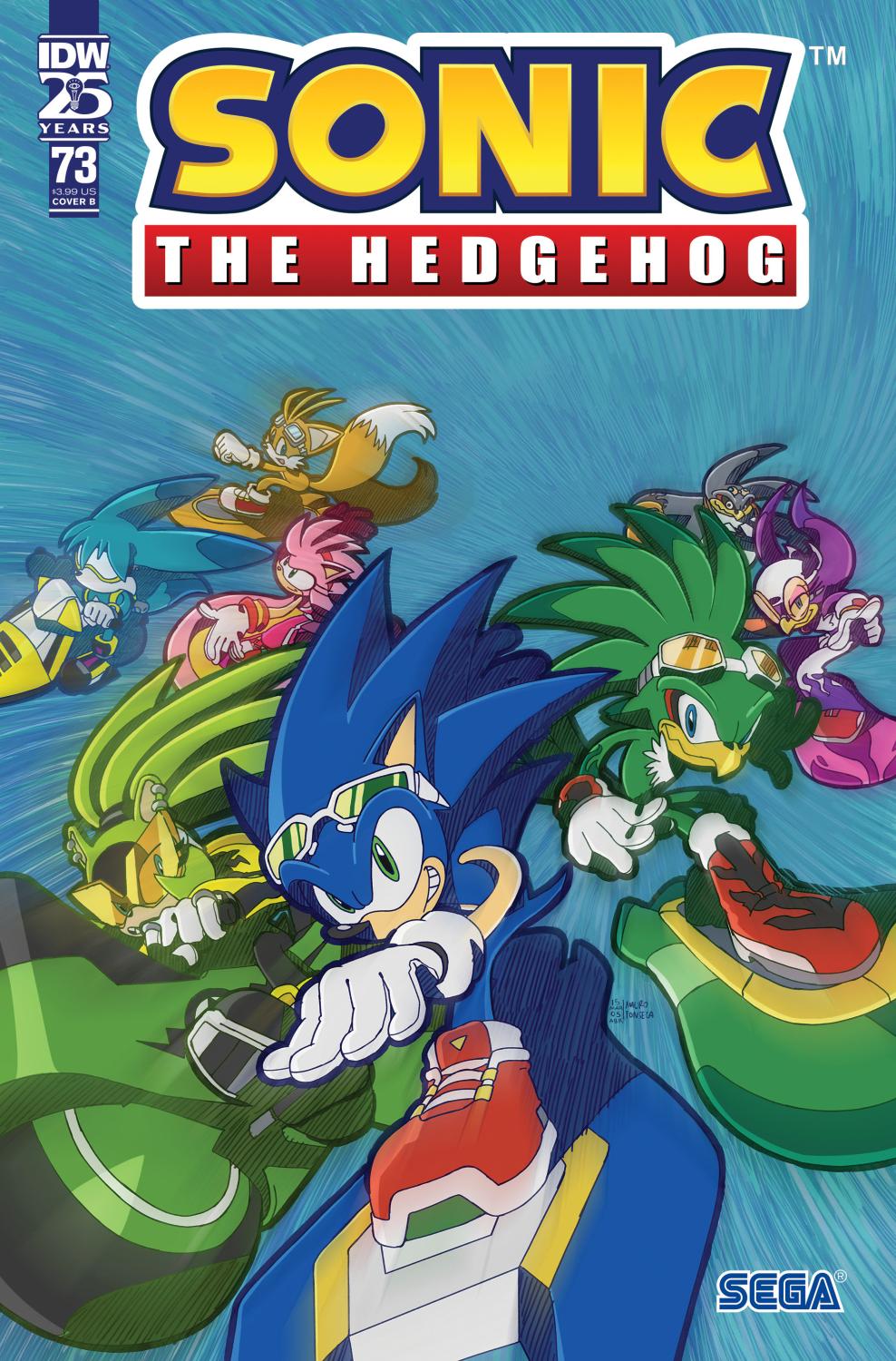 SONIC THE HEDGEHOG #73 VAR B FONSECA CVR B