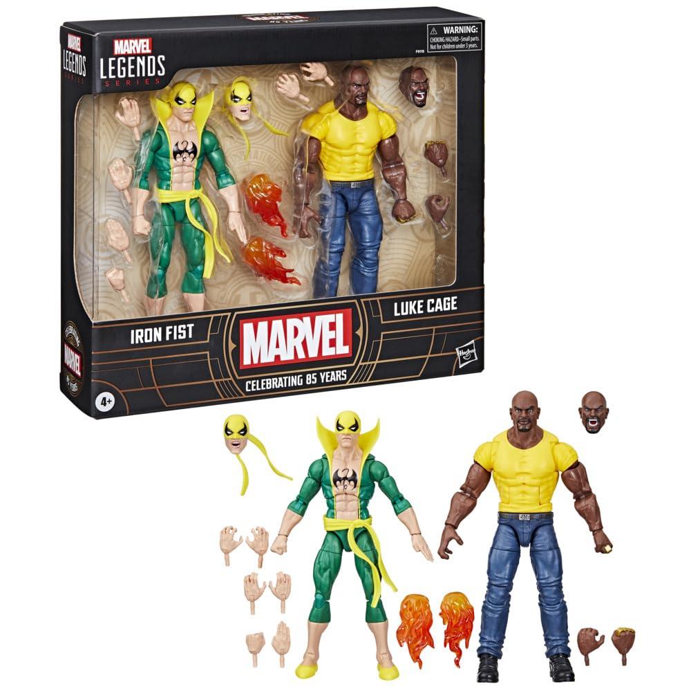 MARVEL 85TH ANN LEGENDS IRON FIST & LUKE CAGE 6IN AF 2PK