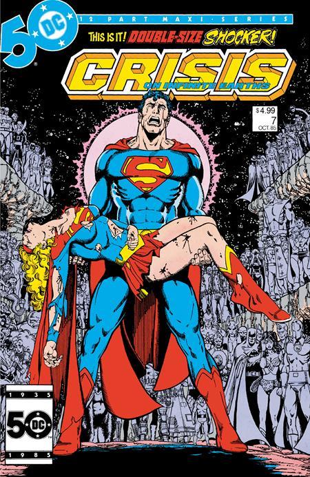 CRISIS ON INFINITE EARTHS #7 FACSIMILE EDITION CVR A GEORGE PEREZ cover image