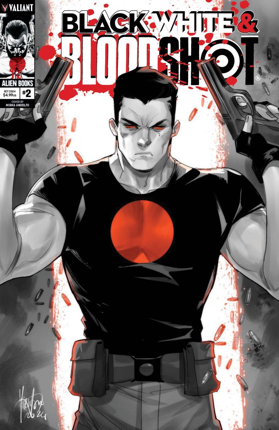 BLACK WHITE AND BLOODSHOT #2 CVR A ANDOLFO OF 4