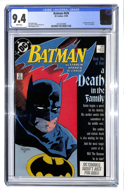 Batman 1940 #426 Direct ed. - CGC 9.4 - $65.00